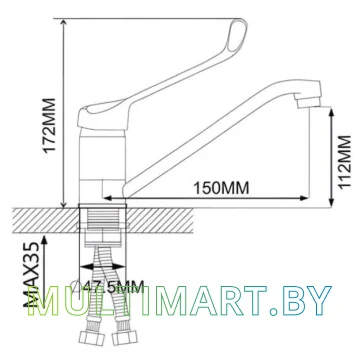 Смеситель Ekko E45054 картинка 6